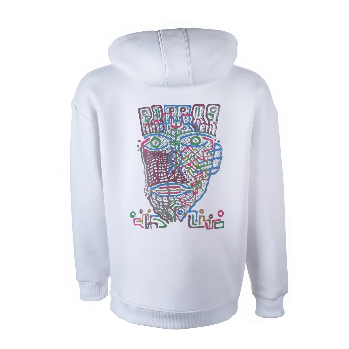 Face of Niho Hoodie - Weiß - Unisex