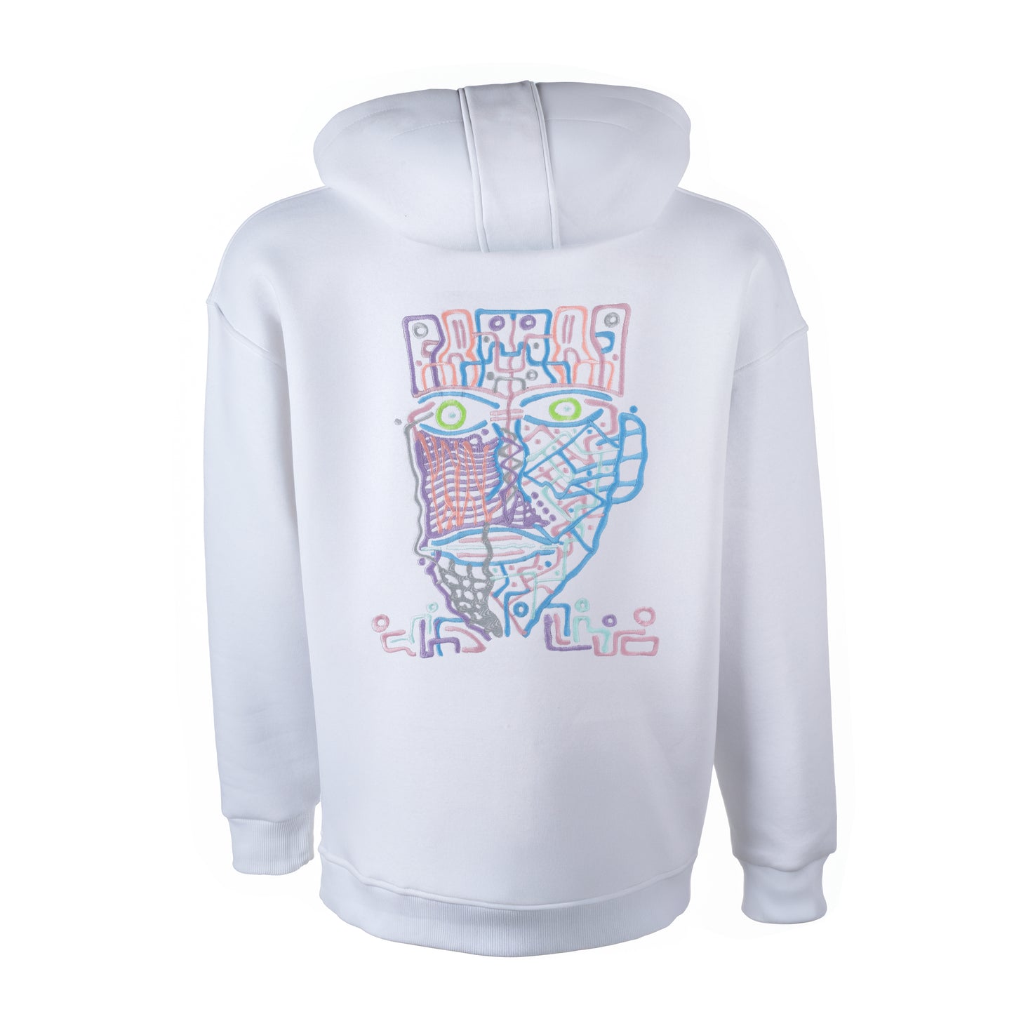 Face of Niho Hoodie - Weiß - Unisex