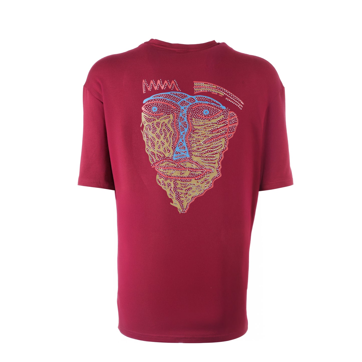 Blues Eyes Oversize-Shirt - Bordeaux - Unisex