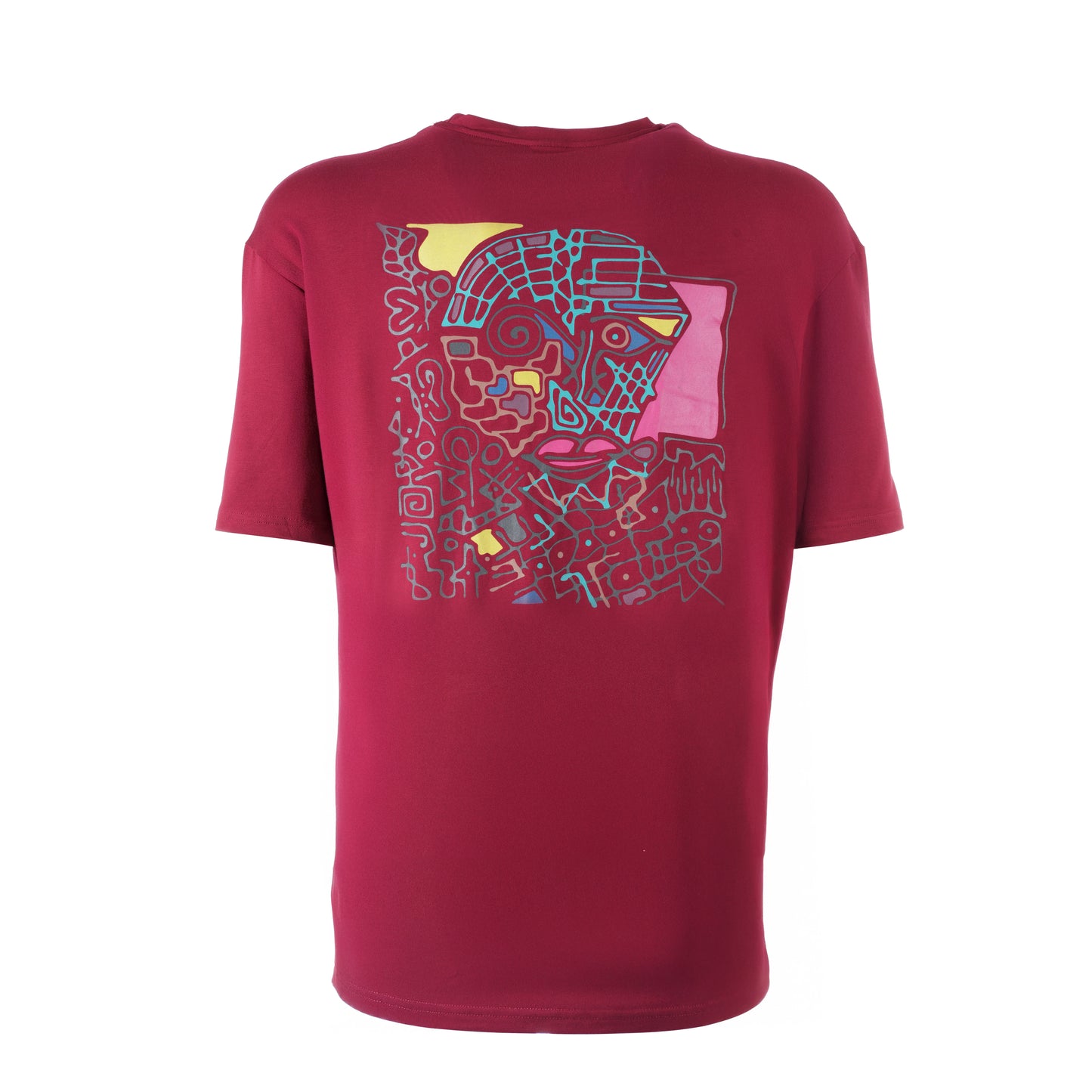 Beginning Composition Oversize-Shirt - Bordeaux - Unisex