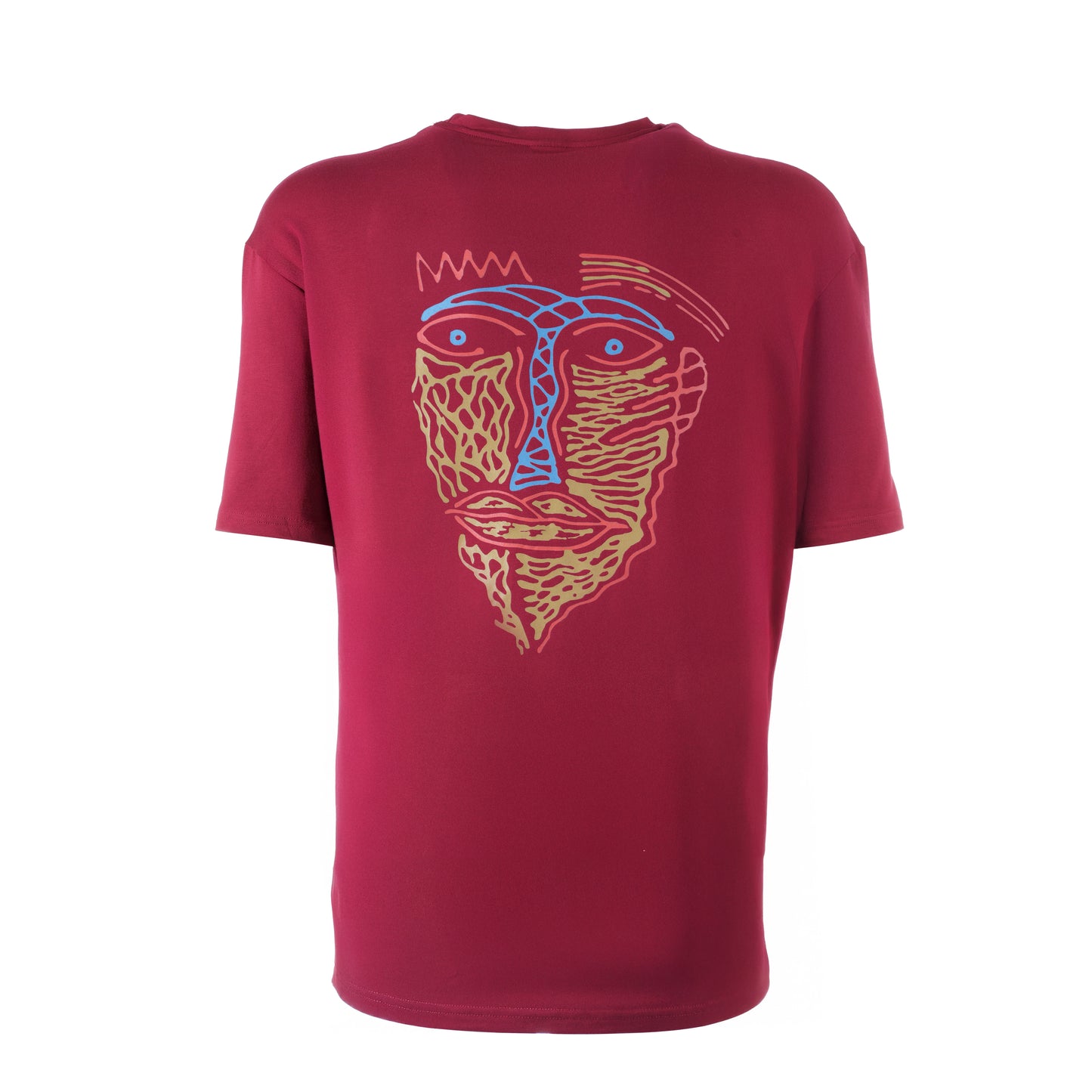 Blues Eyes Oversize-Shirt - Bordeaux - Unisex