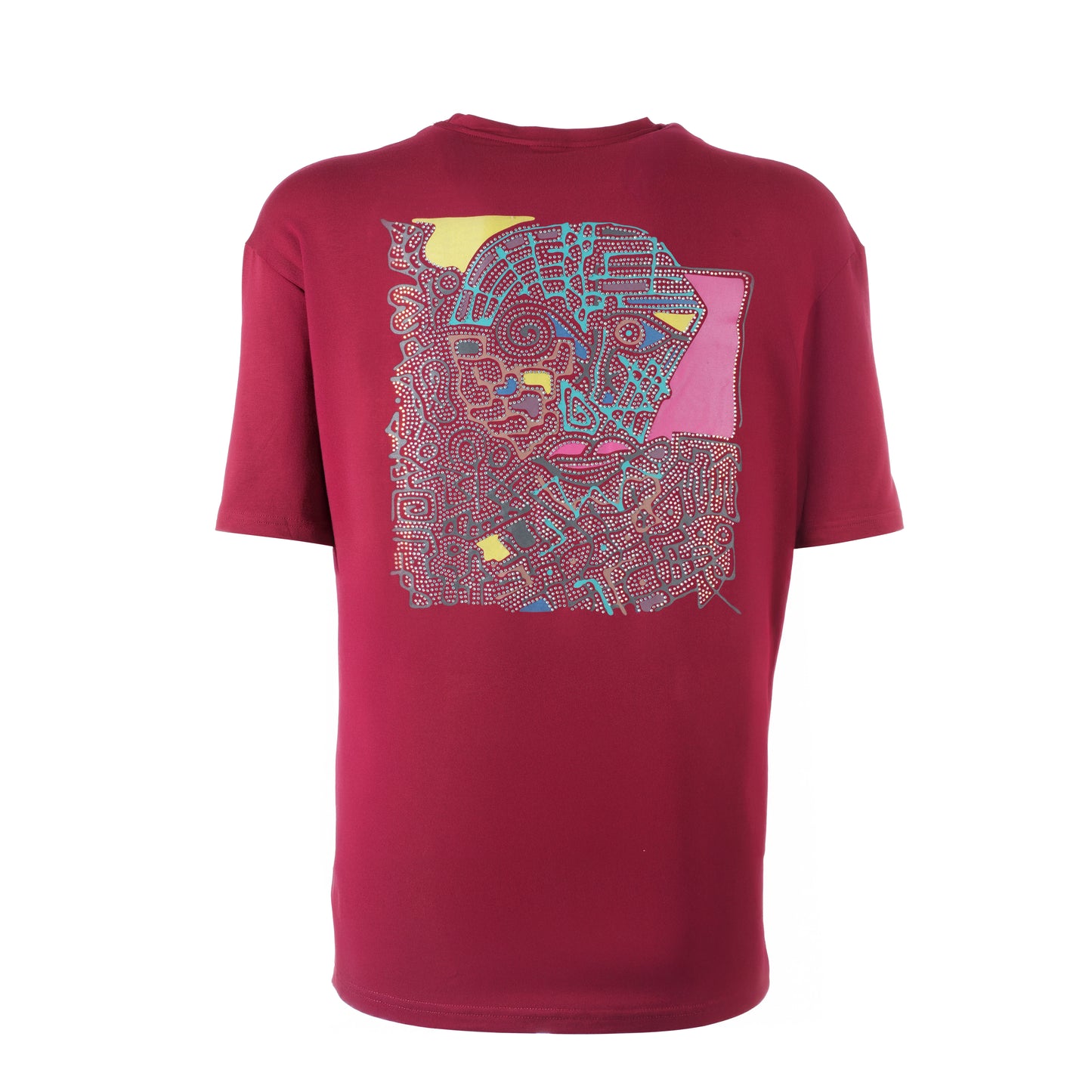 Beginning Composition Oversize-Shirt - Bordeaux - Unisex