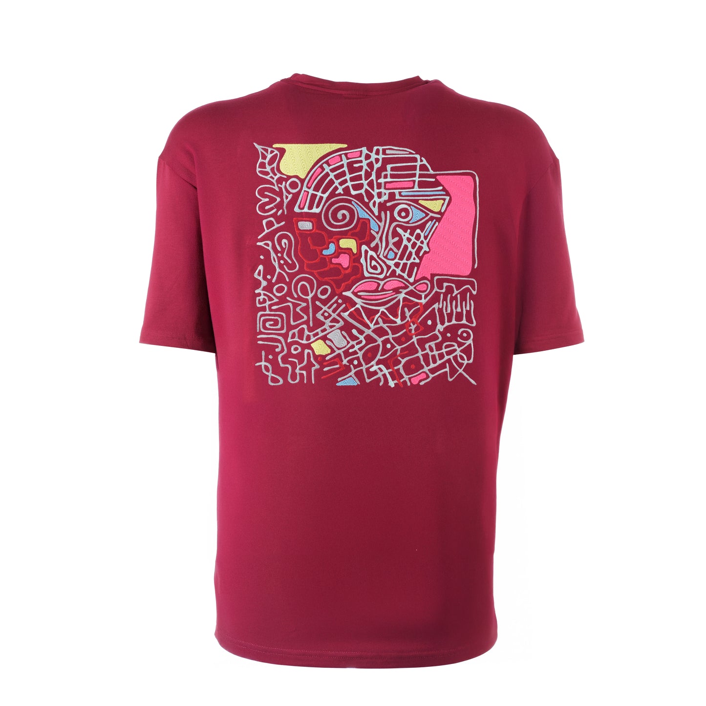 Beginning Composition Oversize-Shirt - Bordeaux - Unisex