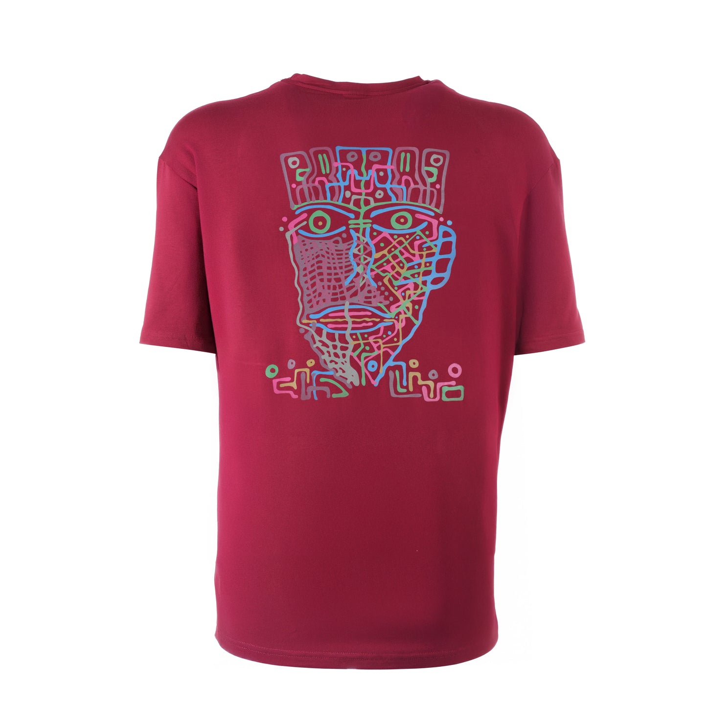Face of Niho Oversize-Shirt - Bordeaux - Unisex